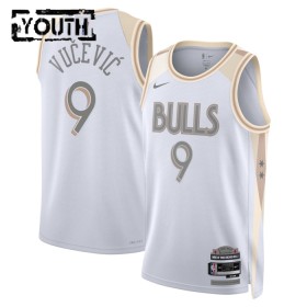 Dres Chicago Bulls Nikola Vucevic Nike 2024-25 City Edition Bijela Swingman - Dječji